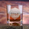 Custom Birthday Whiskey Glass - Luigi Bormioli On The Rocks