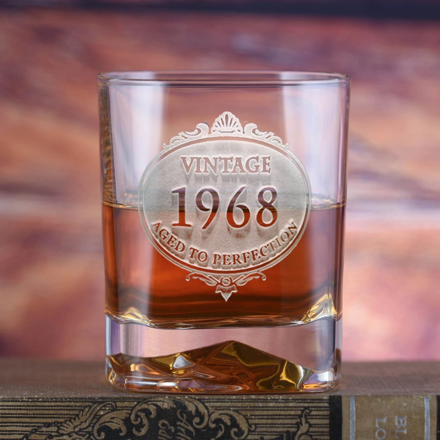 Custom Birthday Whiskey Glass - Luigi Bormioli On The Rocks 1 Custom Birthday Whiskey Glass - Luigi Bormioli On The Rocks