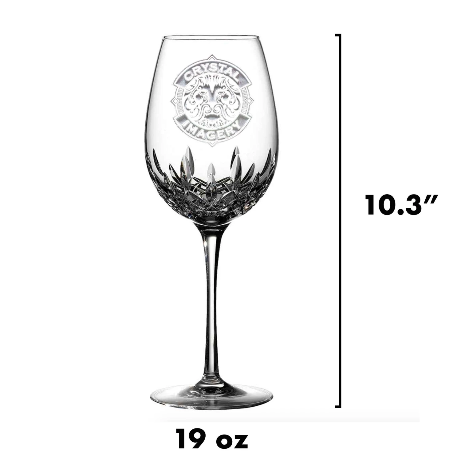 Engraved Waterford Crystal Wine Glass 4 Engraved Waterford Crystal Wine Glass - Image 4