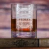Your Whiskey Label Engraved Stolzle Crystal Rocks DOF Glass