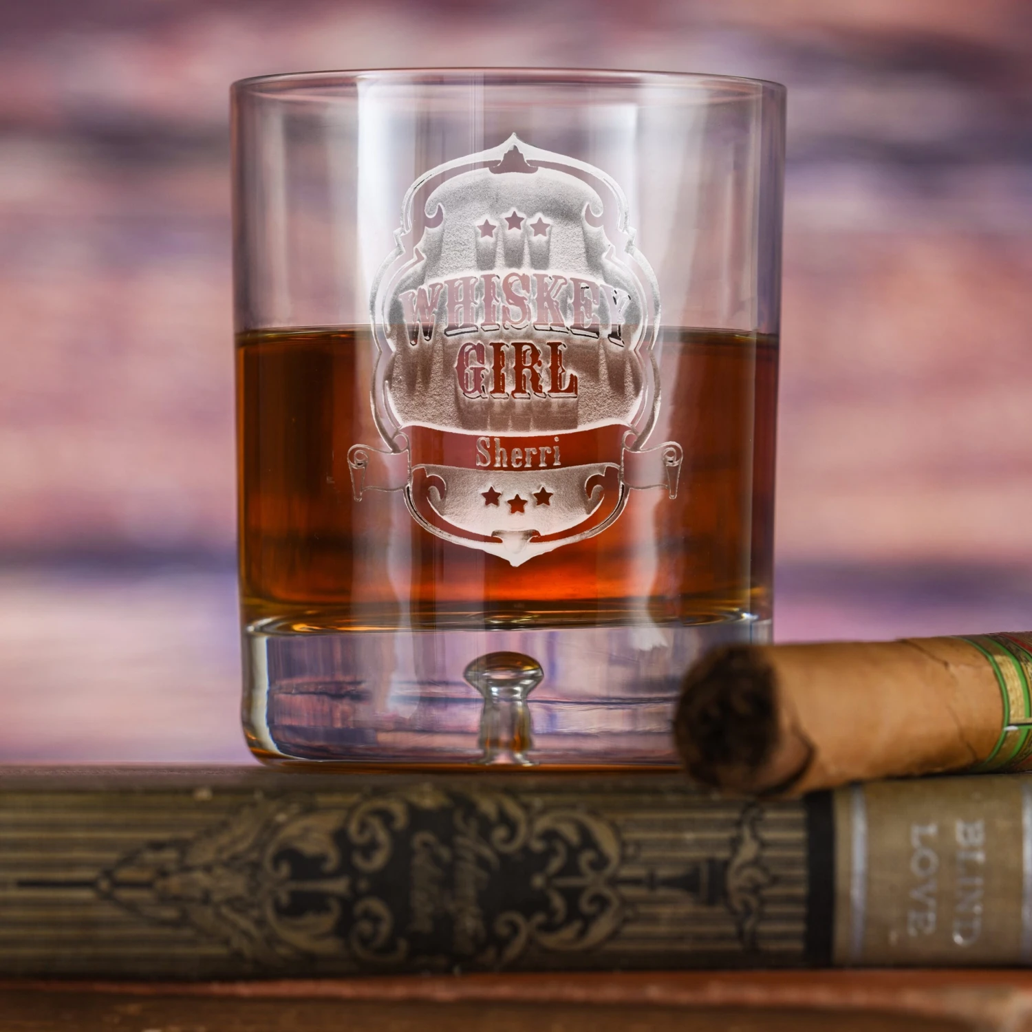 Whiskey Girl Engraved Whiskey Glass 1 Whiskey Girl Engraved Whiskey Glass