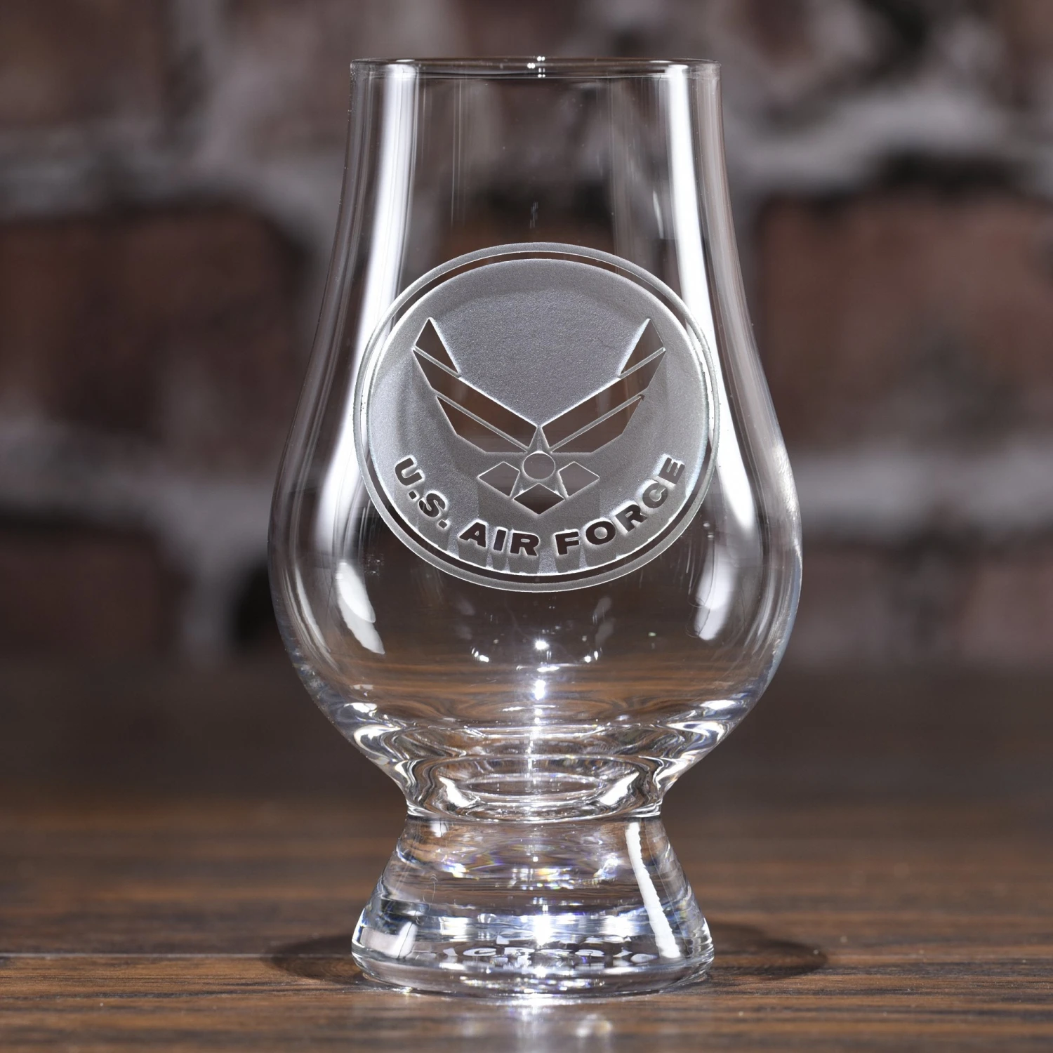 Engraved Air Force Glencairn Whisky Glass 2 Engraved Air Force Glencairn Whisky Glass - Image 2
