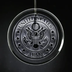 Army Glass Ornament