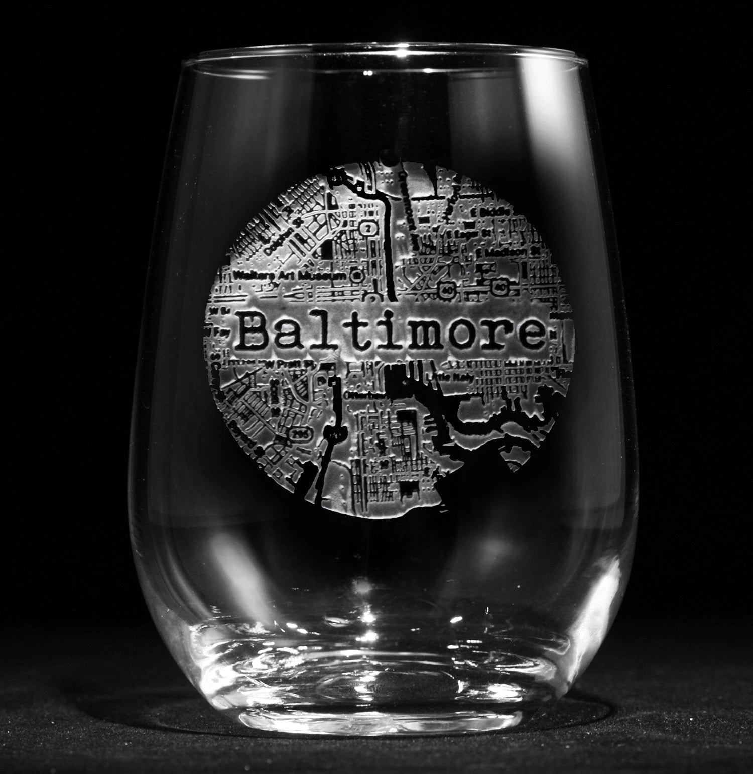 Street Maps Stemless Wine Glass *NOTE: ONE CITY PER COMPLETED ORDER 2 Street Maps Stemless Wine Glass *NOTE: ONE CITY PER COMPLETED ORDER - Image 2