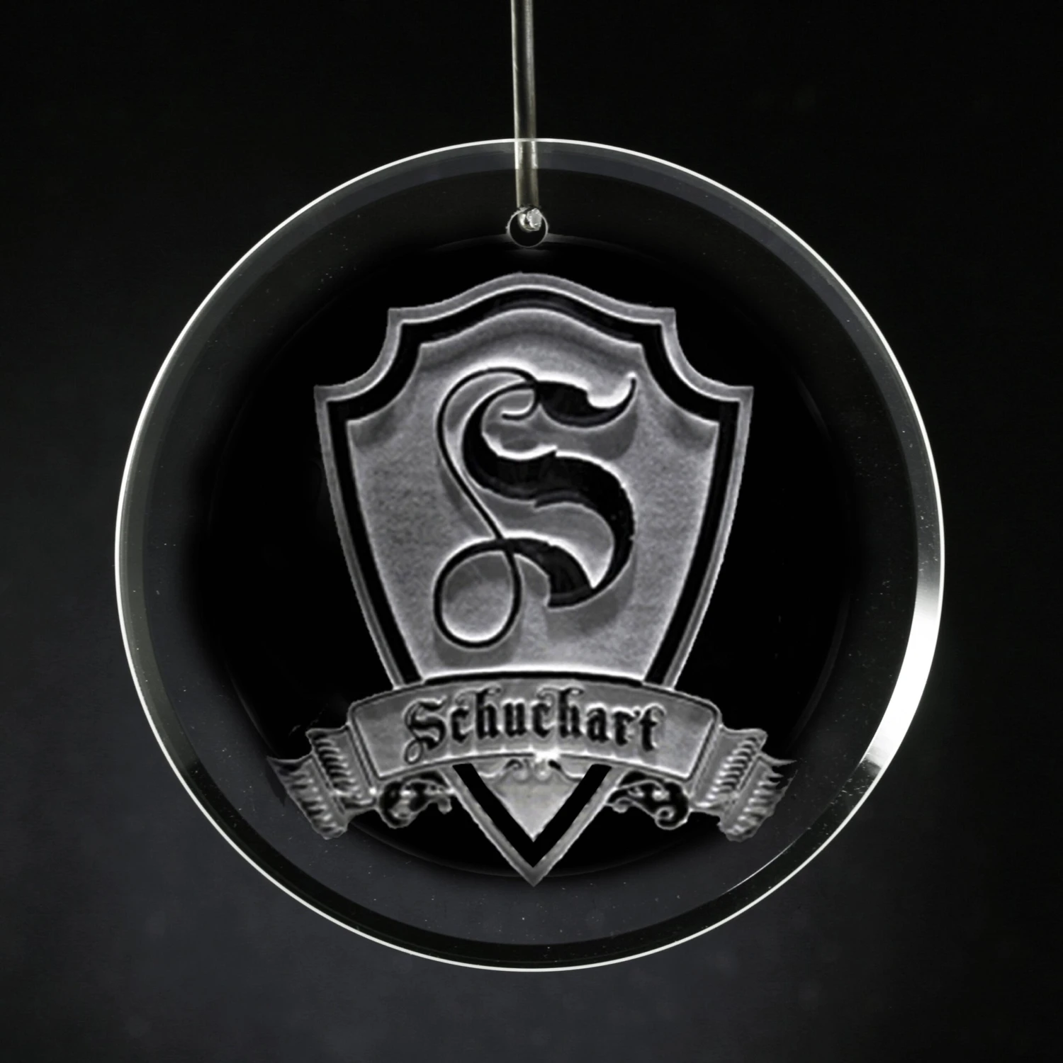 Engraved Ornament, Personalized Shield 1 Engraved Ornament, Personalized Shield