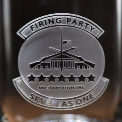 Honor Guard Decanter -crystal imagery shop firingParty