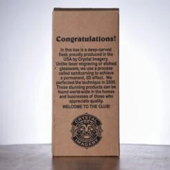 2nd Amendment Flask, Bald Eagle USA Constitution Gift -crystal imagery shop flaskbox2