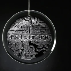 Hometown City Street Map Ornament