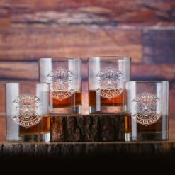 Logo Standard Bourbon Whiskey Glass (Set Of 4)