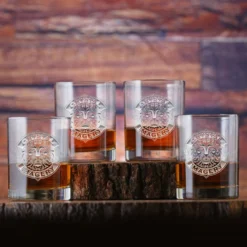 Logo Standard Bourbon Whiskey Glass (Set Of 4)