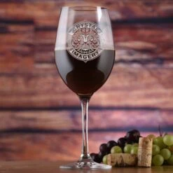 Your Logo Engraved Stolzle Crystal Red Wine Glasses