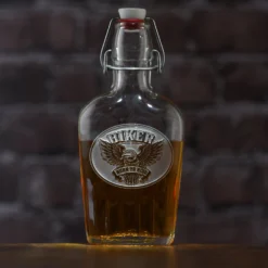 Biker Born To Ride Whiskey Flask Gift For Motorcycle Lovers -crystal imagery shop m117flaskbrick scaled