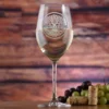 Family Tree Custom Stolzle Crystal White Wine Glass Gift