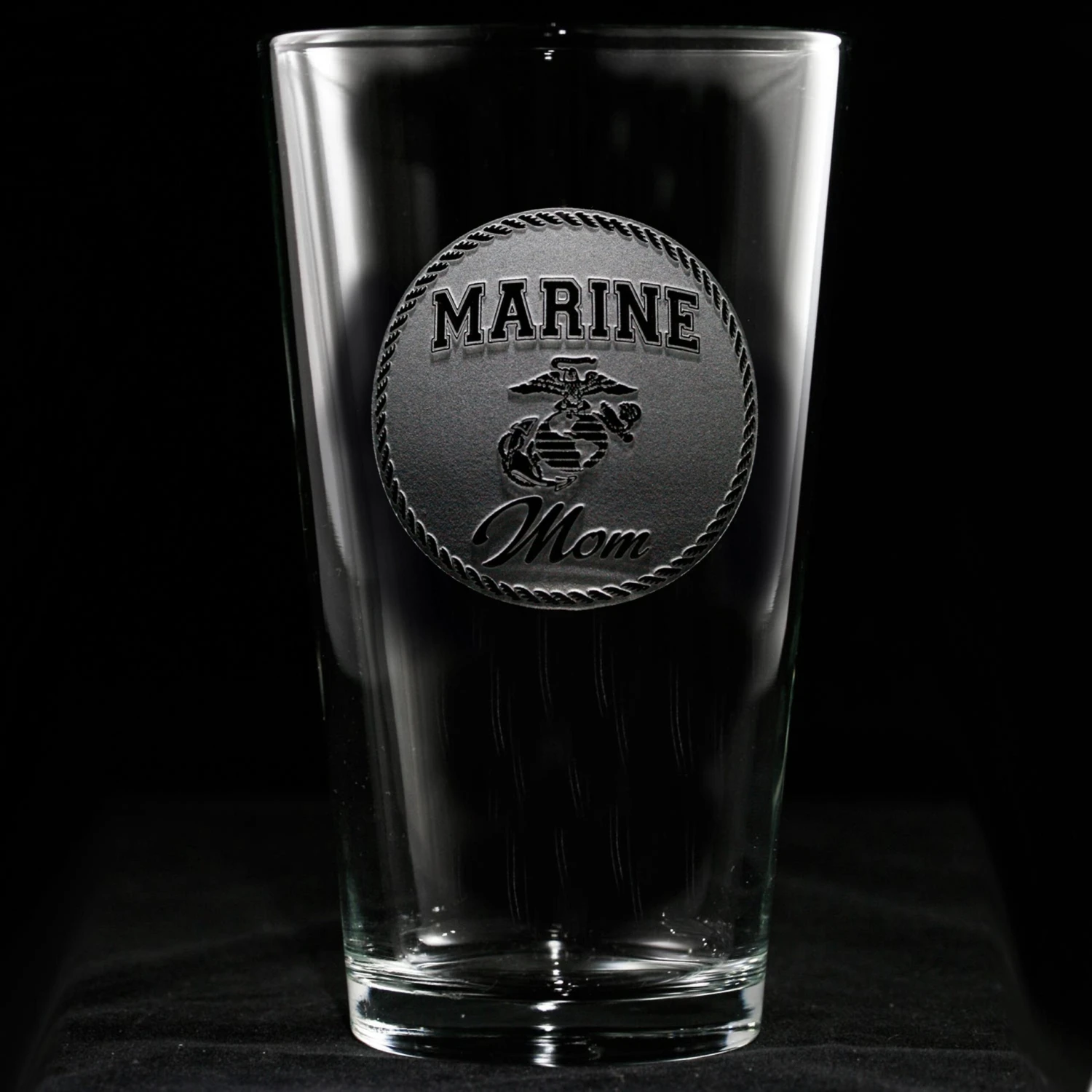 Marine Mom Pint Pub Glass 2 Marine Mom Pint Pub Glass - Image 2