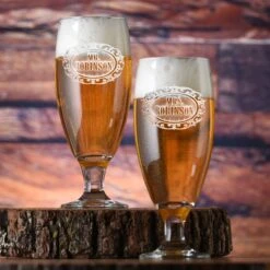Mr. And Mrs. Personalized Engraved Goblet Set