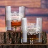 Mr. And Mrs. Personalized Engraved Scotch Whiskey Glass Set