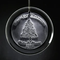 Our First Christmas Engraved Ornament