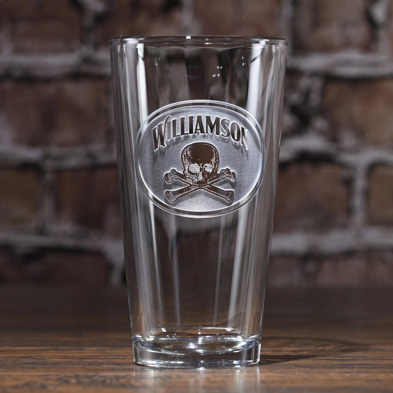 Personalized Skull And Bones Pub Glass 2 Personalized Skull And Bones Pub Glass - Image 2