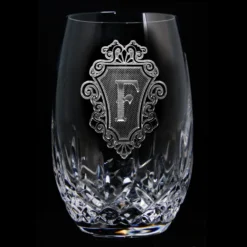 Waterford Lismore Nouveau Stemless, PAIR -crystal imagery shop waterford stemless engraved scaled